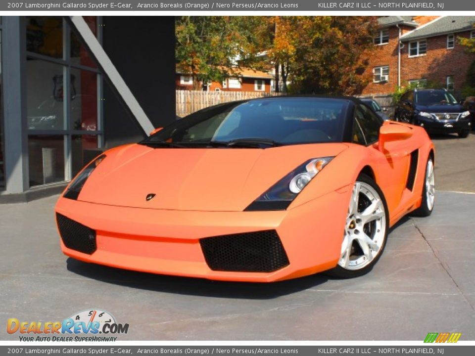 2007 Lamborghini Gallardo Spyder E-Gear Arancio Borealis (Orange) / Nero Perseus/Arancio Leonis Photo #3