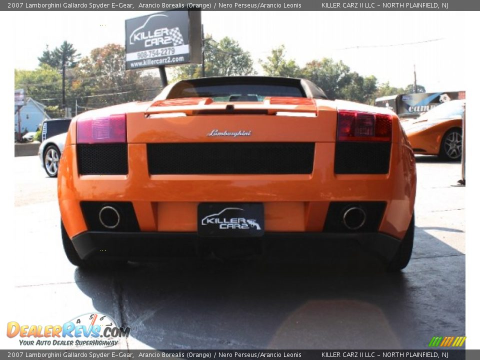 2007 Lamborghini Gallardo Spyder E-Gear Arancio Borealis (Orange) / Nero Perseus/Arancio Leonis Photo #5