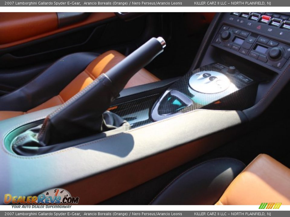 2007 Lamborghini Gallardo Spyder E-Gear Arancio Borealis (Orange) / Nero Perseus/Arancio Leonis Photo #22