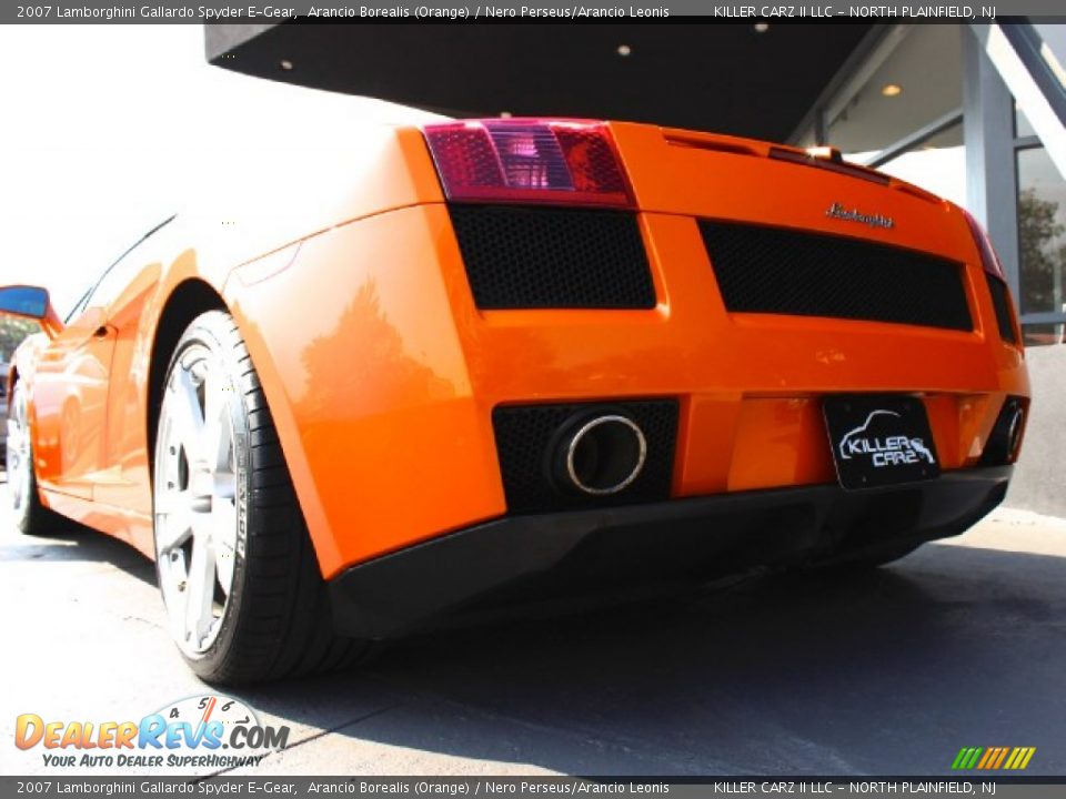 2007 Lamborghini Gallardo Spyder E-Gear Arancio Borealis (Orange) / Nero Perseus/Arancio Leonis Photo #24