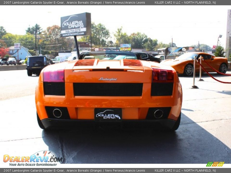 2007 Lamborghini Gallardo Spyder E-Gear Arancio Borealis (Orange) / Nero Perseus/Arancio Leonis Photo #26