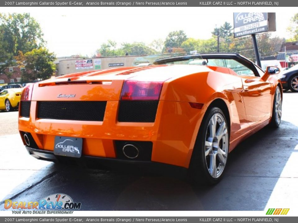 2007 Lamborghini Gallardo Spyder E-Gear Arancio Borealis (Orange) / Nero Perseus/Arancio Leonis Photo #27