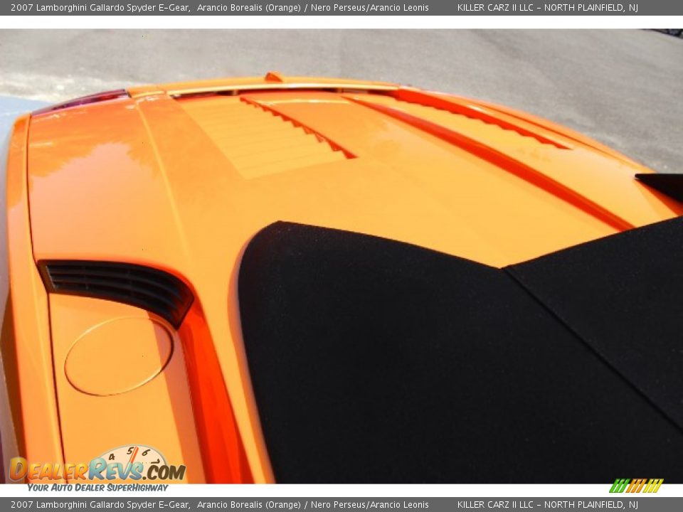 2007 Lamborghini Gallardo Spyder E-Gear Arancio Borealis (Orange) / Nero Perseus/Arancio Leonis Photo #28