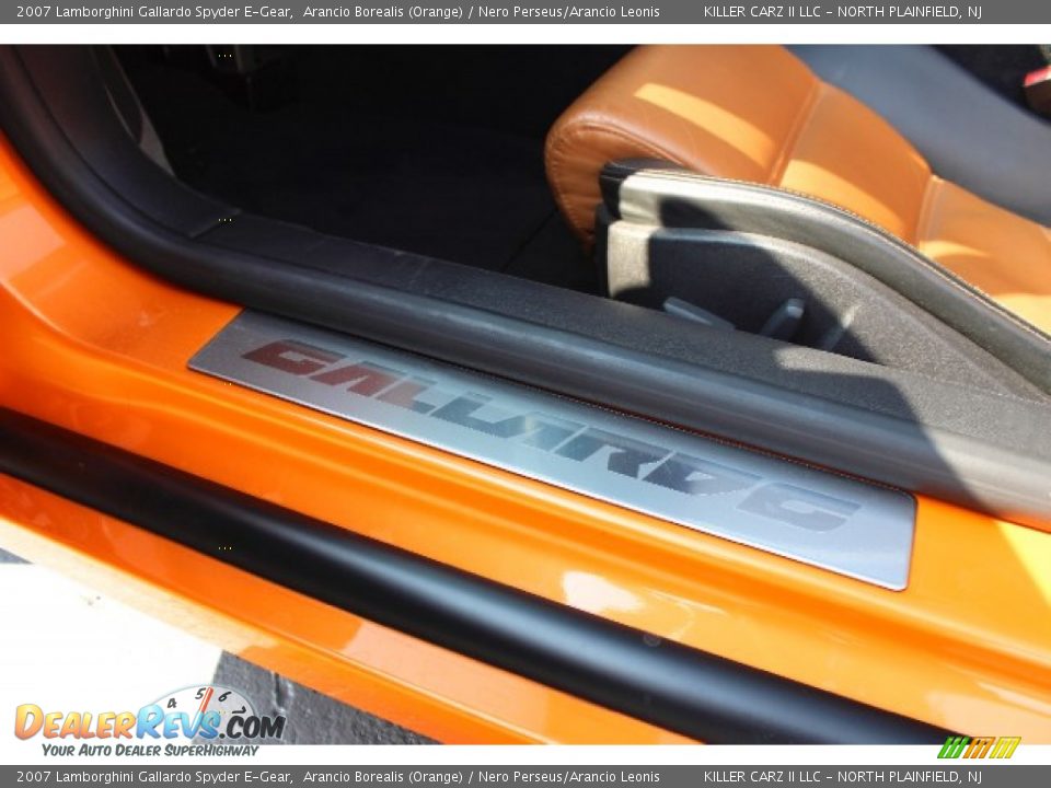 2007 Lamborghini Gallardo Spyder E-Gear Arancio Borealis (Orange) / Nero Perseus/Arancio Leonis Photo #32