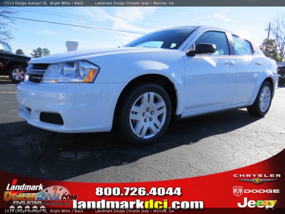 2014 Dodge Avenger SE Bright White / Black Photo #1