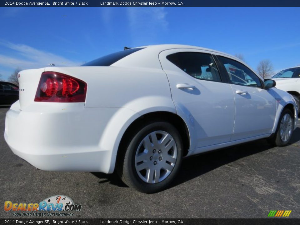 2014 Dodge Avenger SE Bright White / Black Photo #3