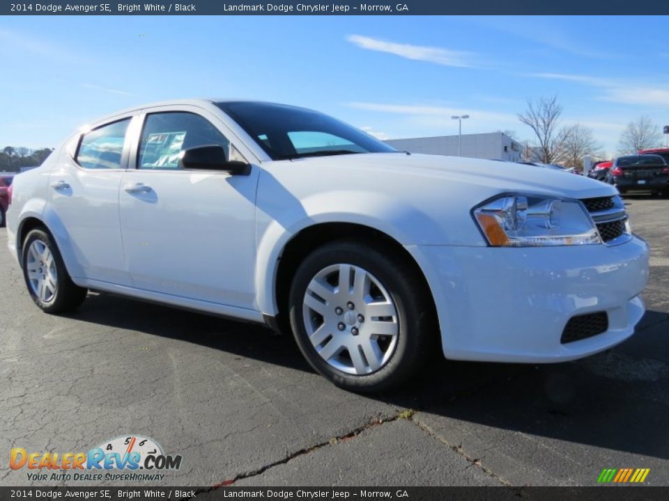 2014 Dodge Avenger SE Bright White / Black Photo #4