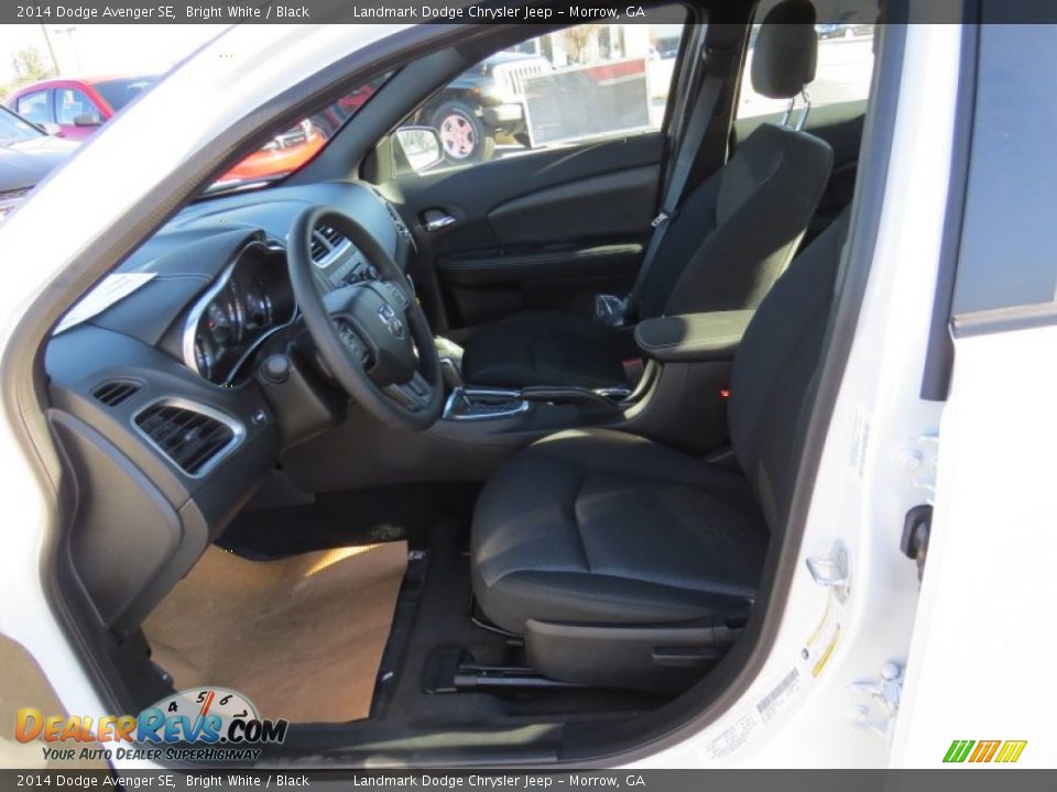 2014 Dodge Avenger SE Bright White / Black Photo #6