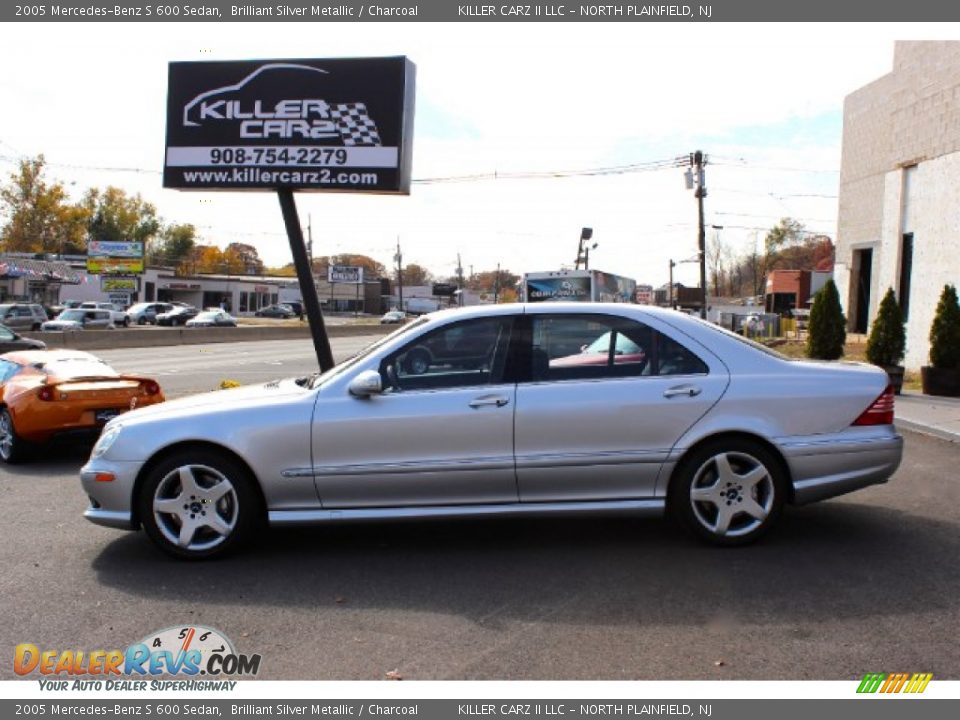 2005 Mercedes-Benz S 600 Sedan Brilliant Silver Metallic / Charcoal Photo #4