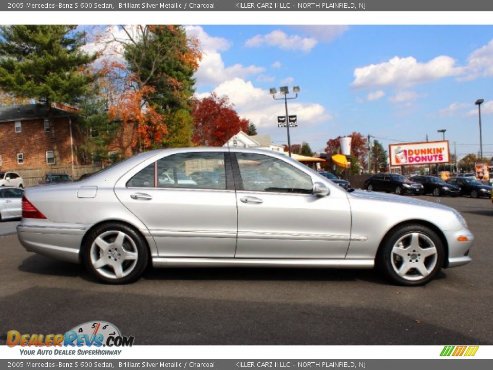 2005 Mercedes-Benz S 600 Sedan Brilliant Silver Metallic / Charcoal Photo #10