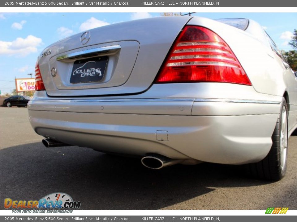 2005 Mercedes-Benz S 600 Sedan Brilliant Silver Metallic / Charcoal Photo #36