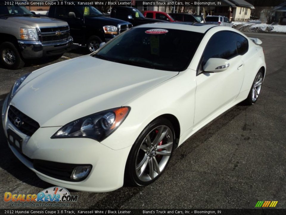 2012 Hyundai Genesis Coupe 3.8 Track Karussell White / Black Leather Photo #1