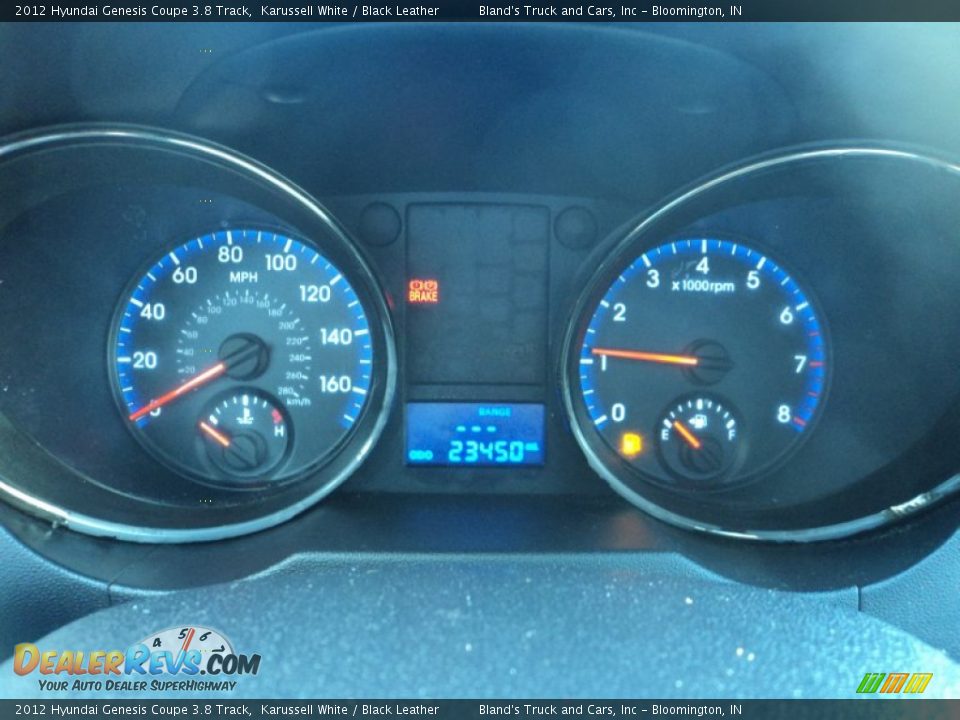 2012 Hyundai Genesis Coupe 3.8 Track Karussell White / Black Leather Photo #5