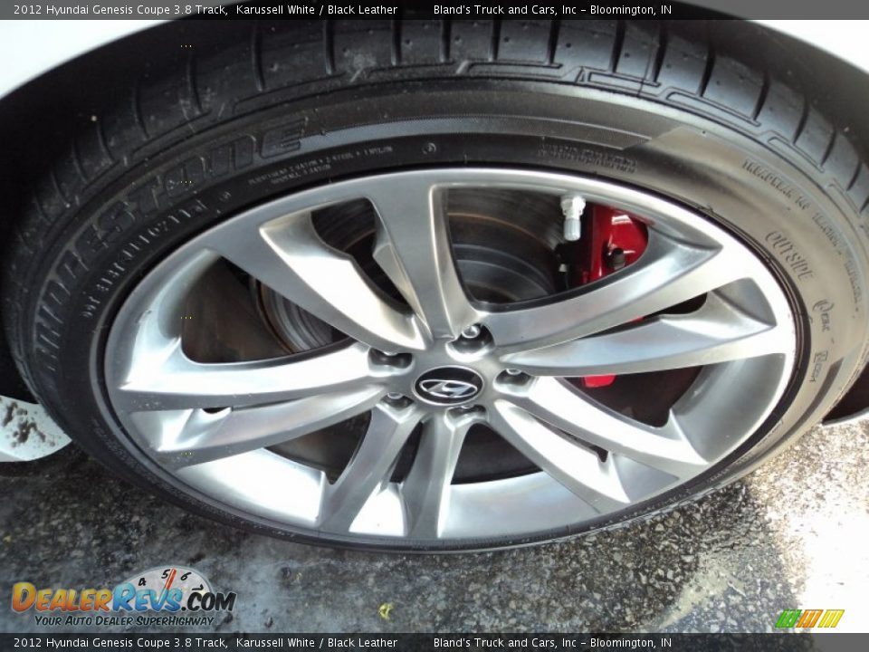2012 Hyundai Genesis Coupe 3.8 Track Karussell White / Black Leather Photo #31