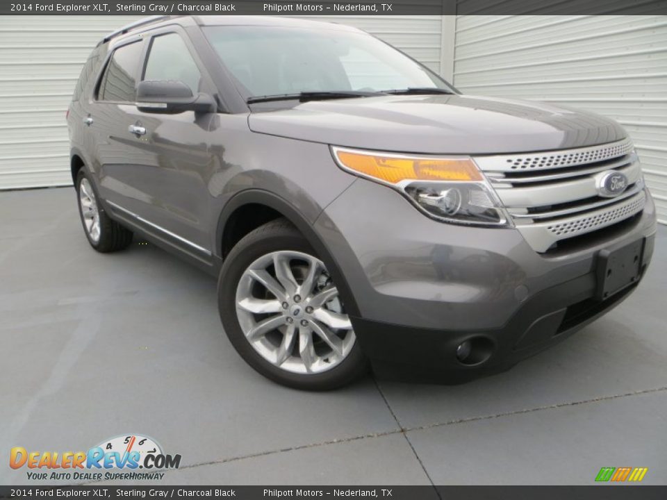 2014 Ford Explorer XLT Sterling Gray / Charcoal Black Photo #2