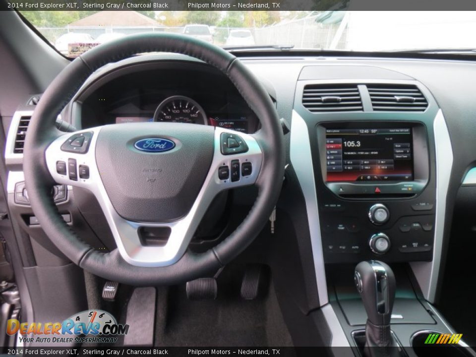 2014 Ford Explorer XLT Sterling Gray / Charcoal Black Photo #34