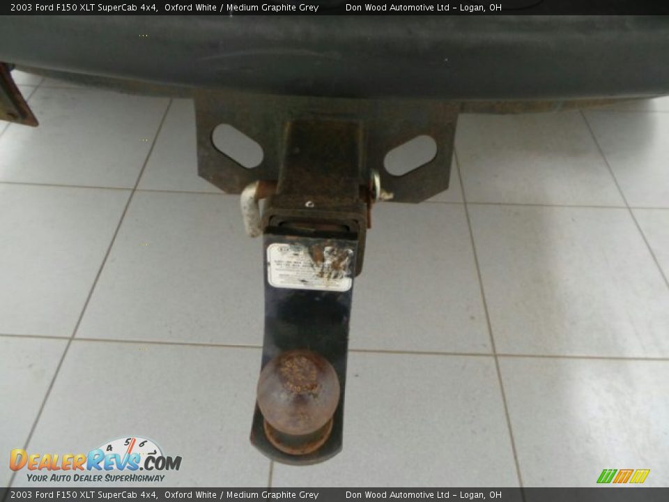 2003 Ford F150 XLT SuperCab 4x4 Oxford White / Medium Graphite Grey Photo #3