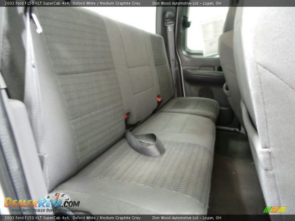 2003 Ford F150 XLT SuperCab 4x4 Oxford White / Medium Graphite Grey Photo #7