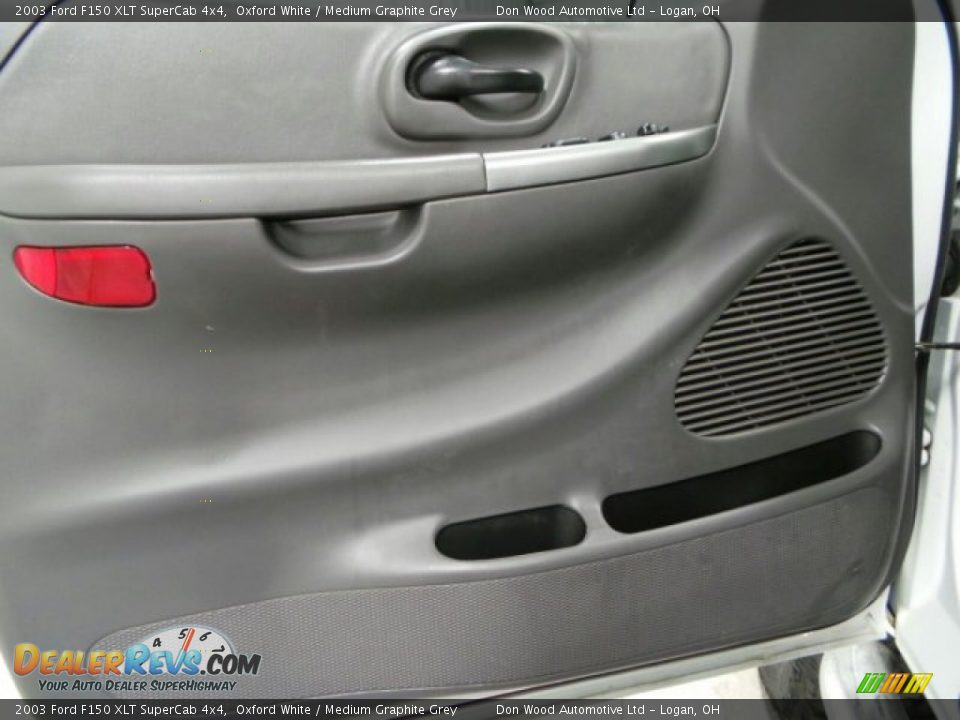 2003 Ford F150 XLT SuperCab 4x4 Oxford White / Medium Graphite Grey Photo #9