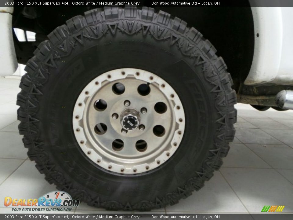 2003 Ford F150 XLT SuperCab 4x4 Oxford White / Medium Graphite Grey Photo #18