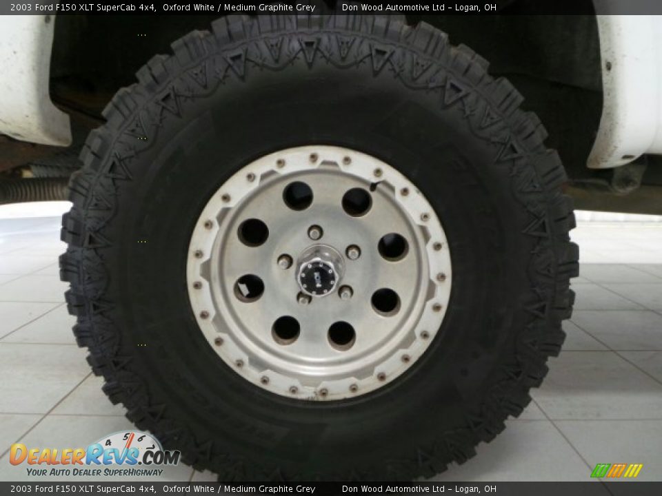 2003 Ford F150 XLT SuperCab 4x4 Oxford White / Medium Graphite Grey Photo #19