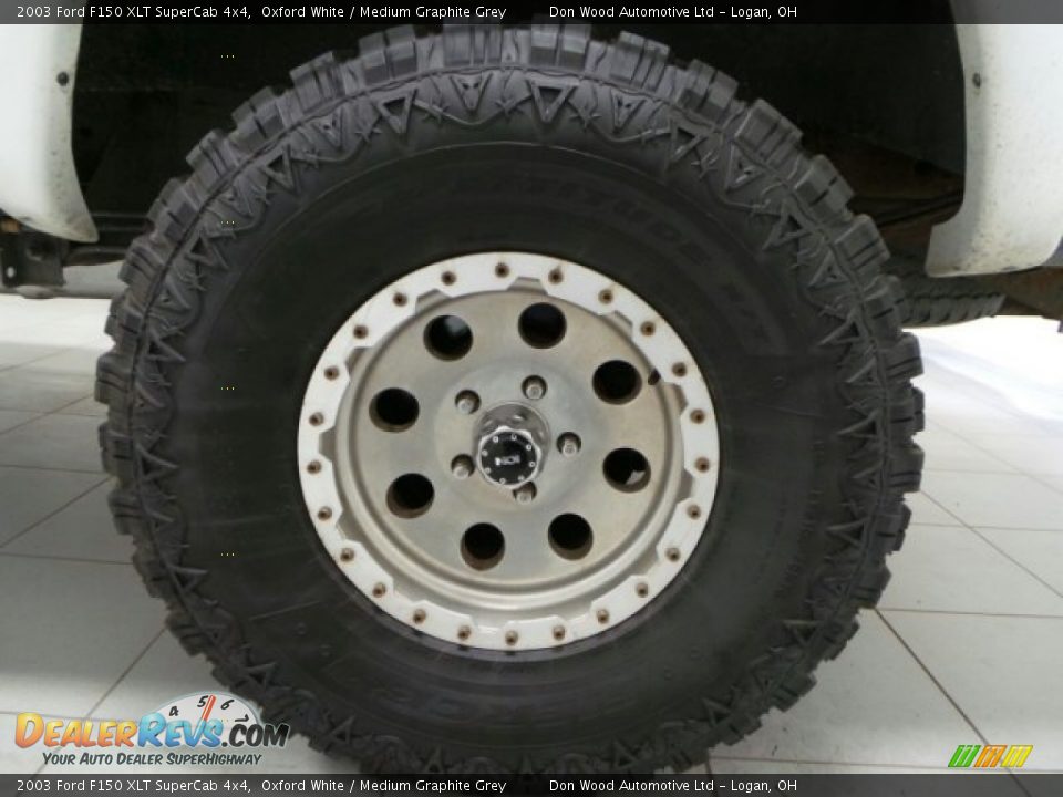 2003 Ford F150 XLT SuperCab 4x4 Oxford White / Medium Graphite Grey Photo #20