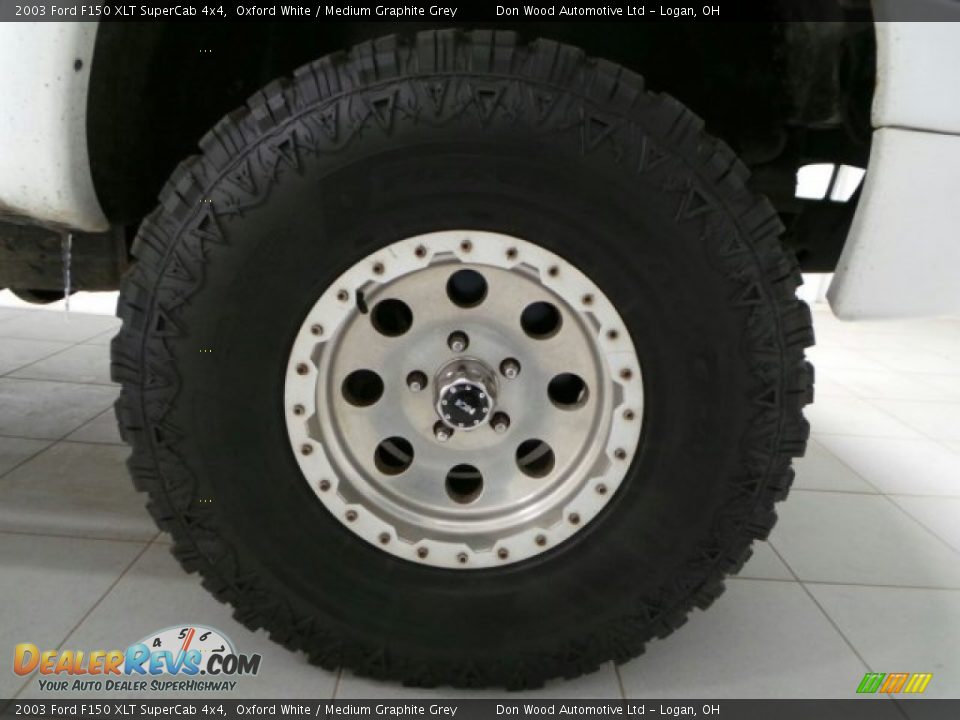 2003 Ford F150 XLT SuperCab 4x4 Oxford White / Medium Graphite Grey Photo #21