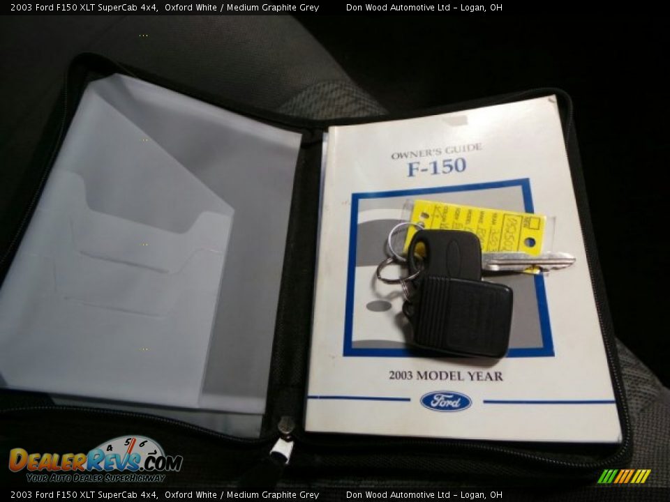 2003 Ford F150 XLT SuperCab 4x4 Oxford White / Medium Graphite Grey Photo #22