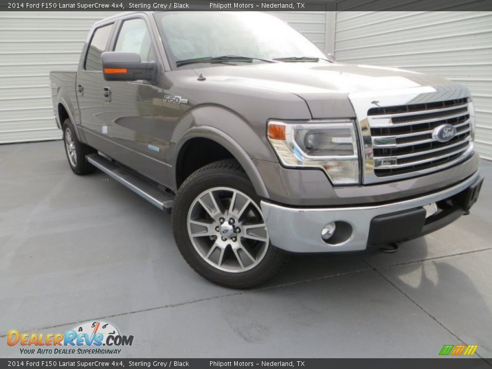 Front 3/4 View of 2014 Ford F150 Lariat SuperCrew 4x4 Photo #2