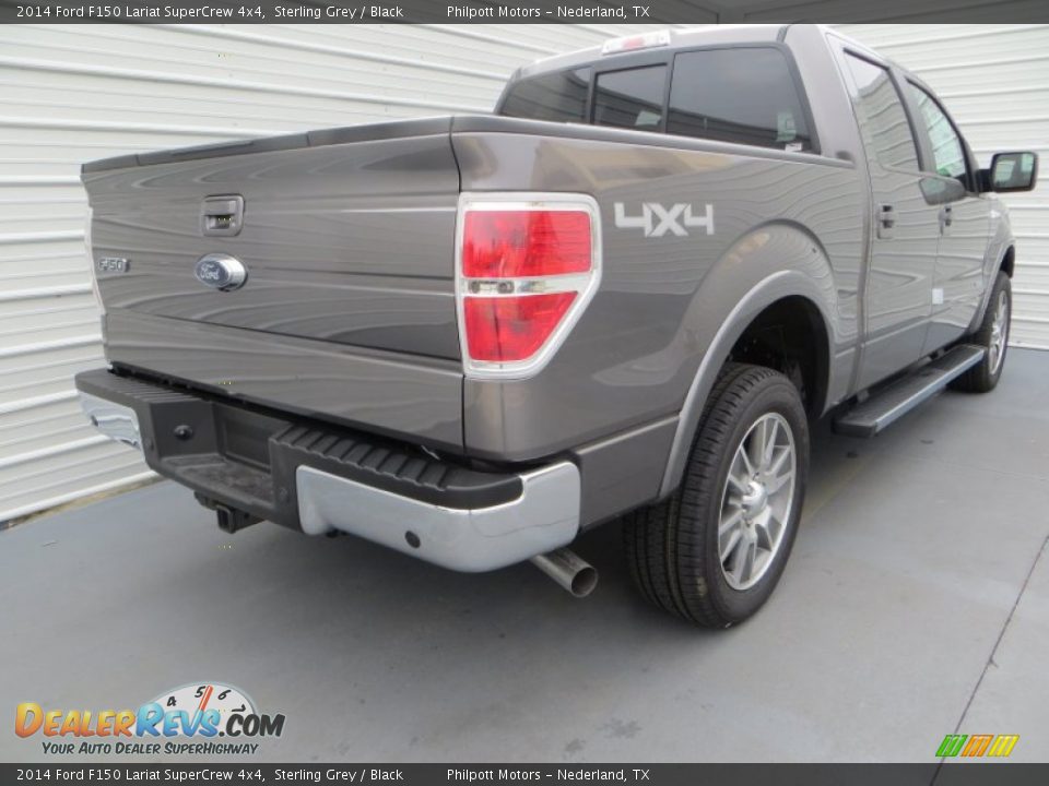 2014 Ford F150 Lariat SuperCrew 4x4 Sterling Grey / Black Photo #4