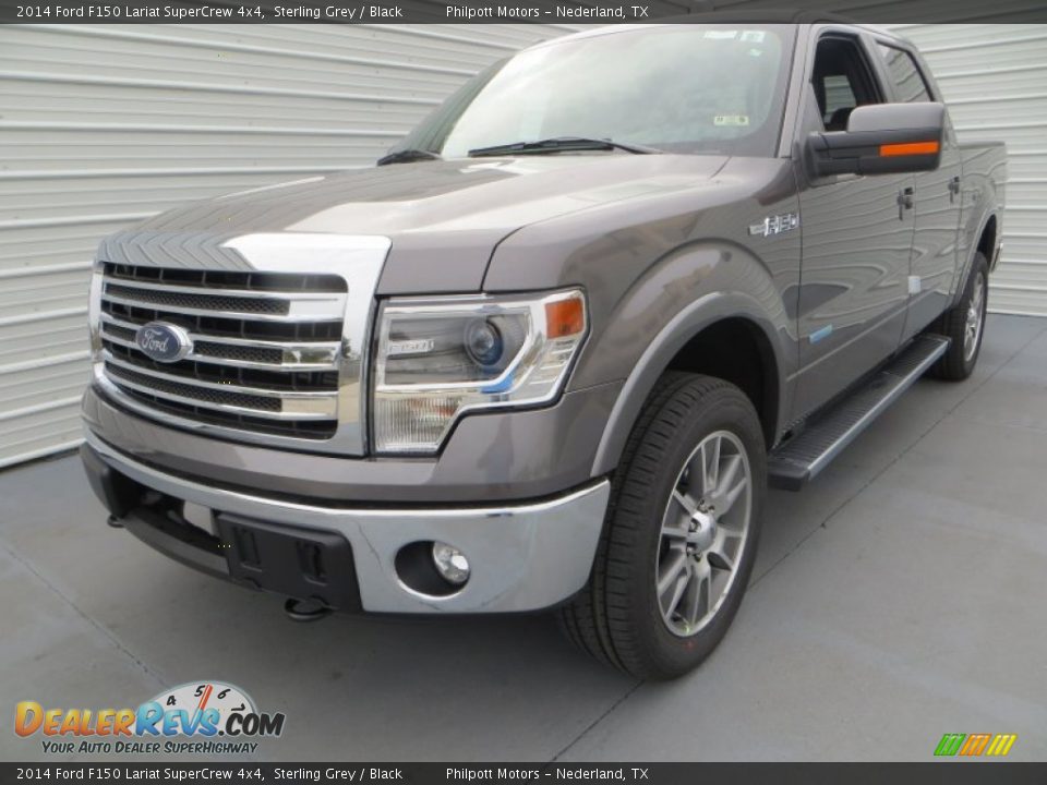 Front 3/4 View of 2014 Ford F150 Lariat SuperCrew 4x4 Photo #7