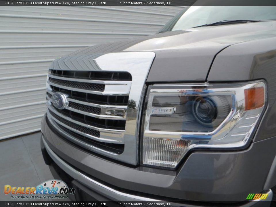 2014 Ford F150 Lariat SuperCrew 4x4 Sterling Grey / Black Photo #11