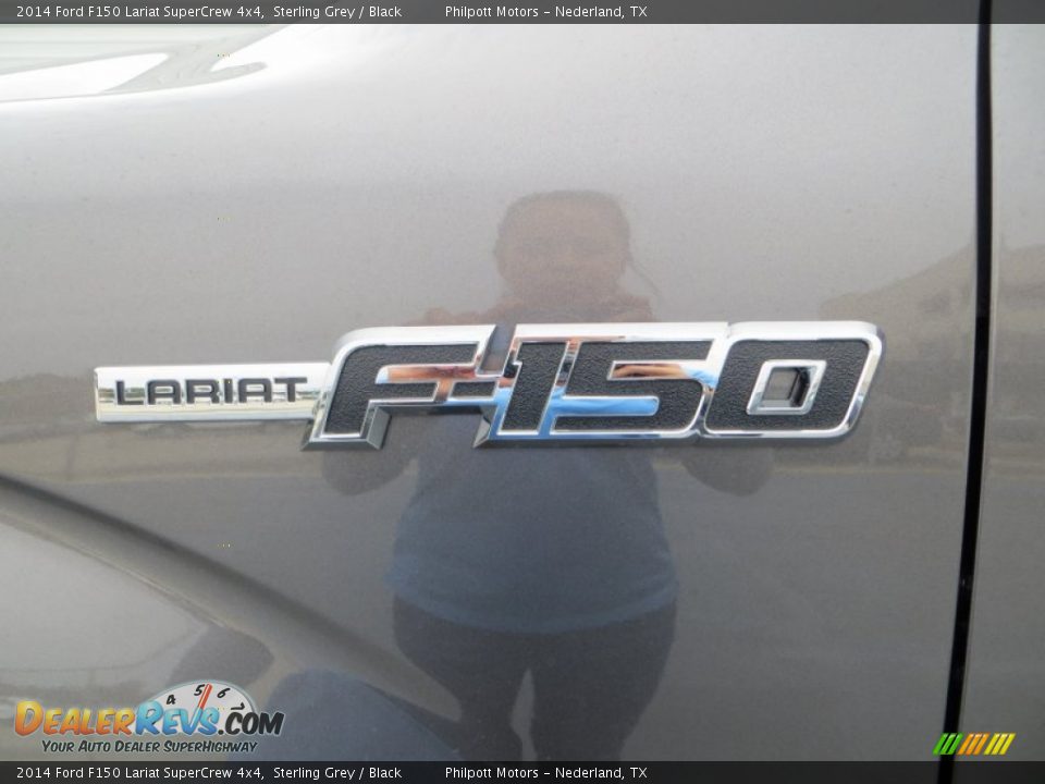 2014 Ford F150 Lariat SuperCrew 4x4 Sterling Grey / Black Photo #13