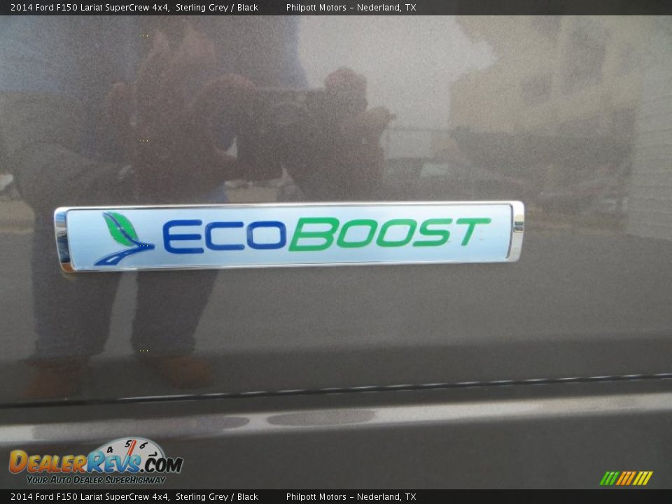 2014 Ford F150 Lariat SuperCrew 4x4 Sterling Grey / Black Photo #14