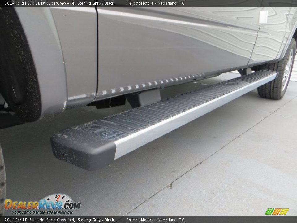 2014 Ford F150 Lariat SuperCrew 4x4 Sterling Grey / Black Photo #15