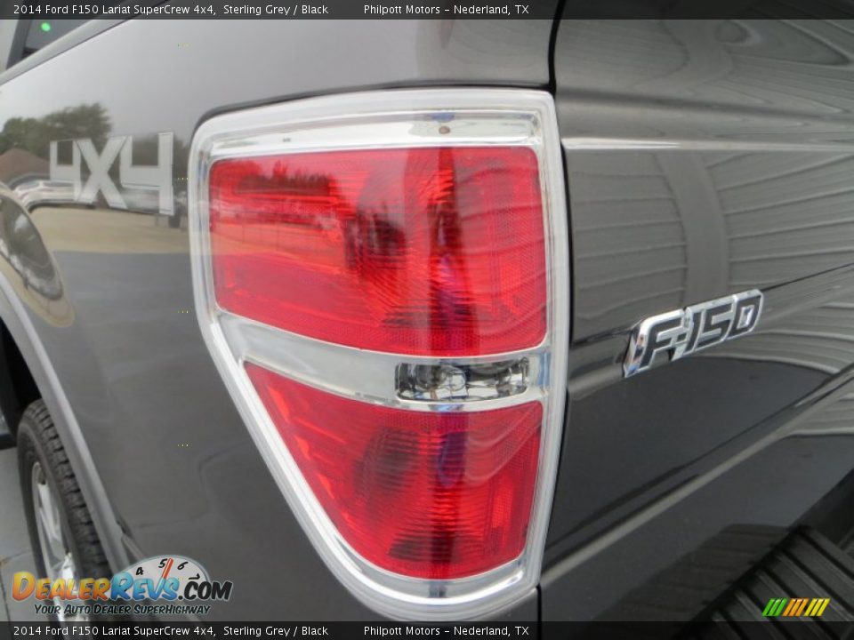 2014 Ford F150 Lariat SuperCrew 4x4 Sterling Grey / Black Photo #18