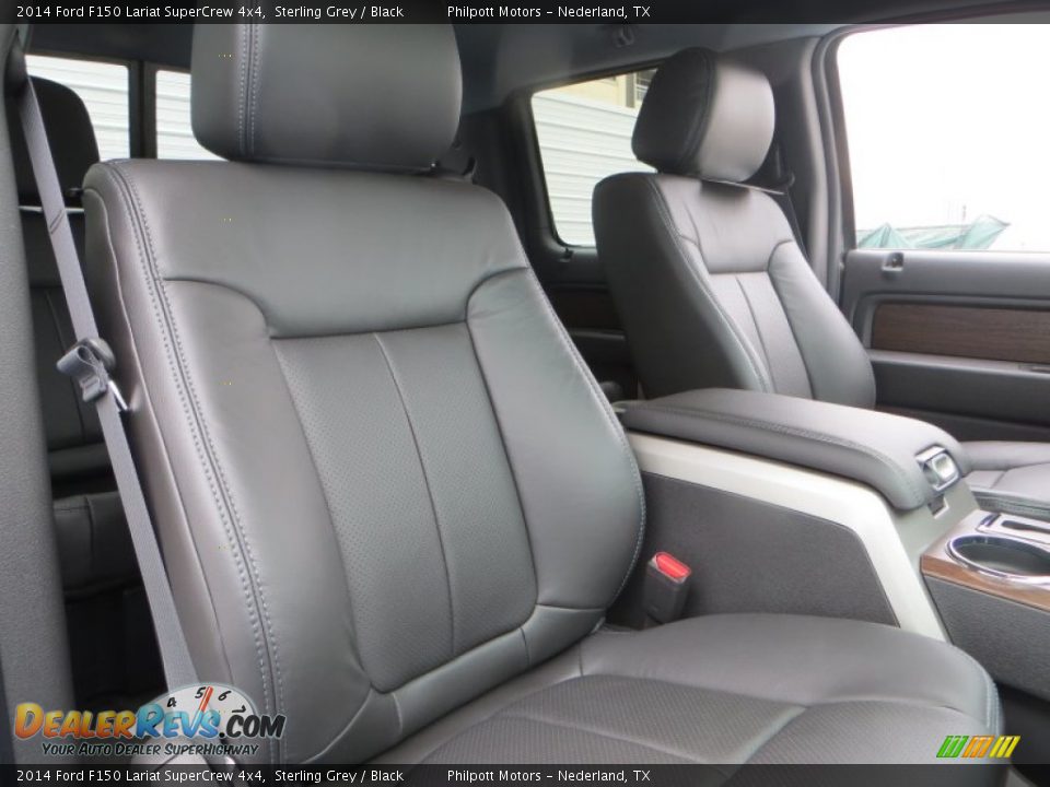 2014 Ford F150 Lariat SuperCrew 4x4 Sterling Grey / Black Photo #23