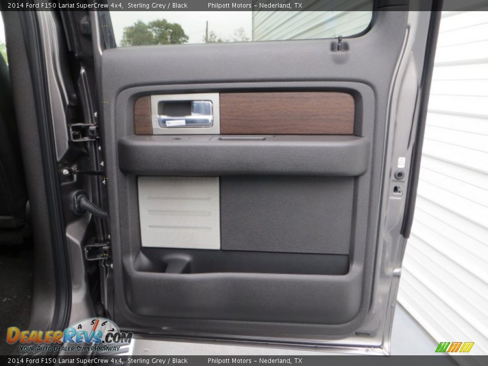 2014 Ford F150 Lariat SuperCrew 4x4 Sterling Grey / Black Photo #24