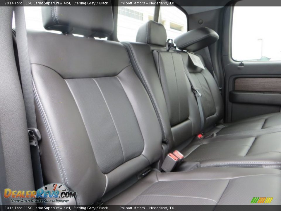 2014 Ford F150 Lariat SuperCrew 4x4 Sterling Grey / Black Photo #25