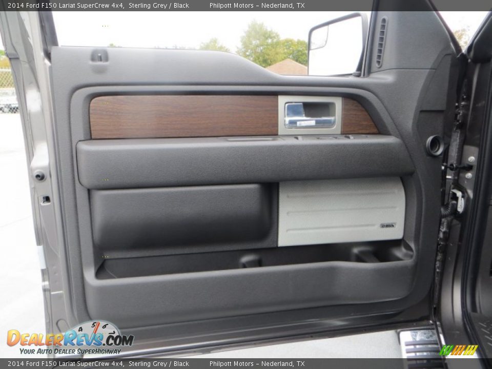 2014 Ford F150 Lariat SuperCrew 4x4 Sterling Grey / Black Photo #26
