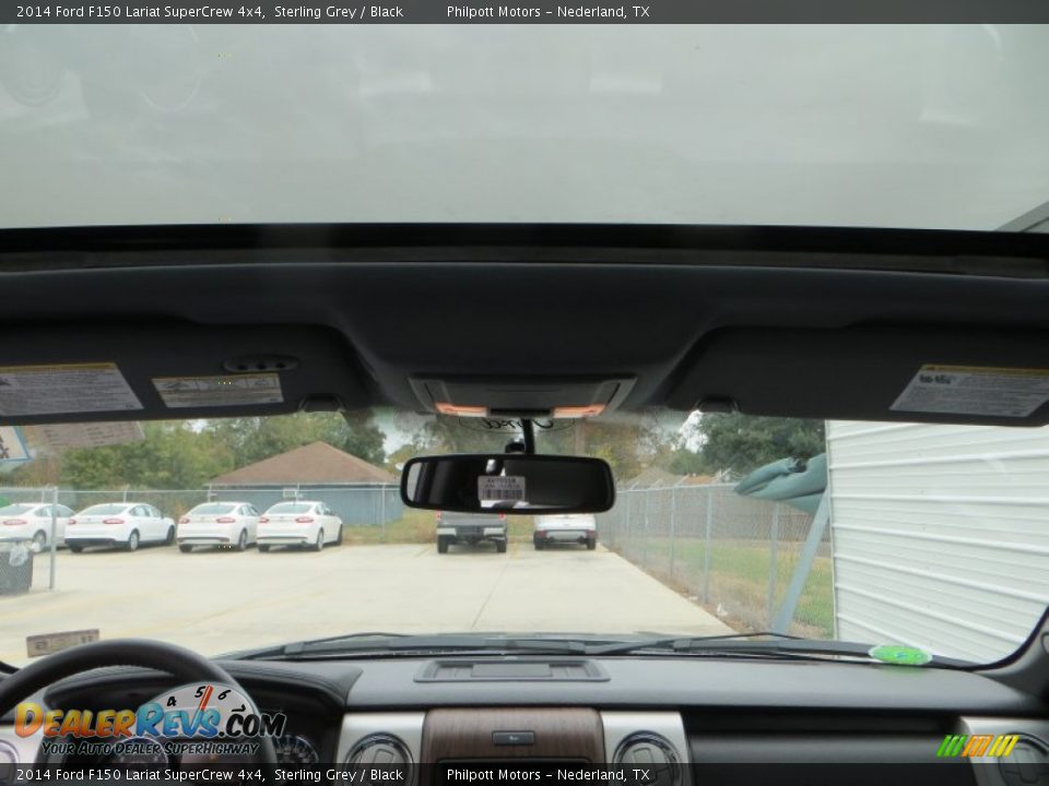 2014 Ford F150 Lariat SuperCrew 4x4 Sterling Grey / Black Photo #31