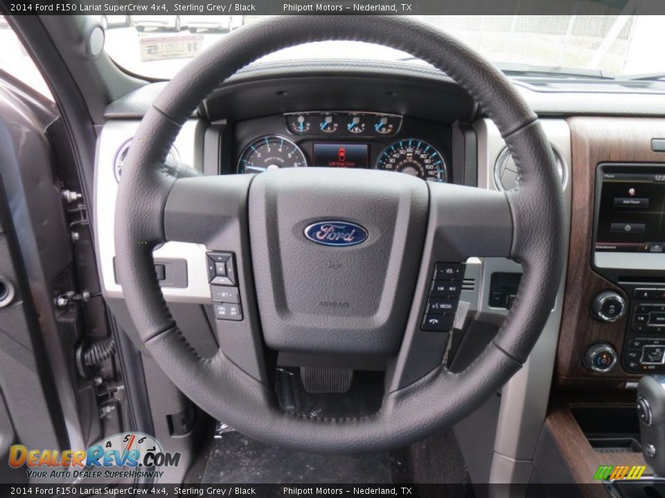 2014 Ford F150 Lariat SuperCrew 4x4 Steering Wheel Photo #36