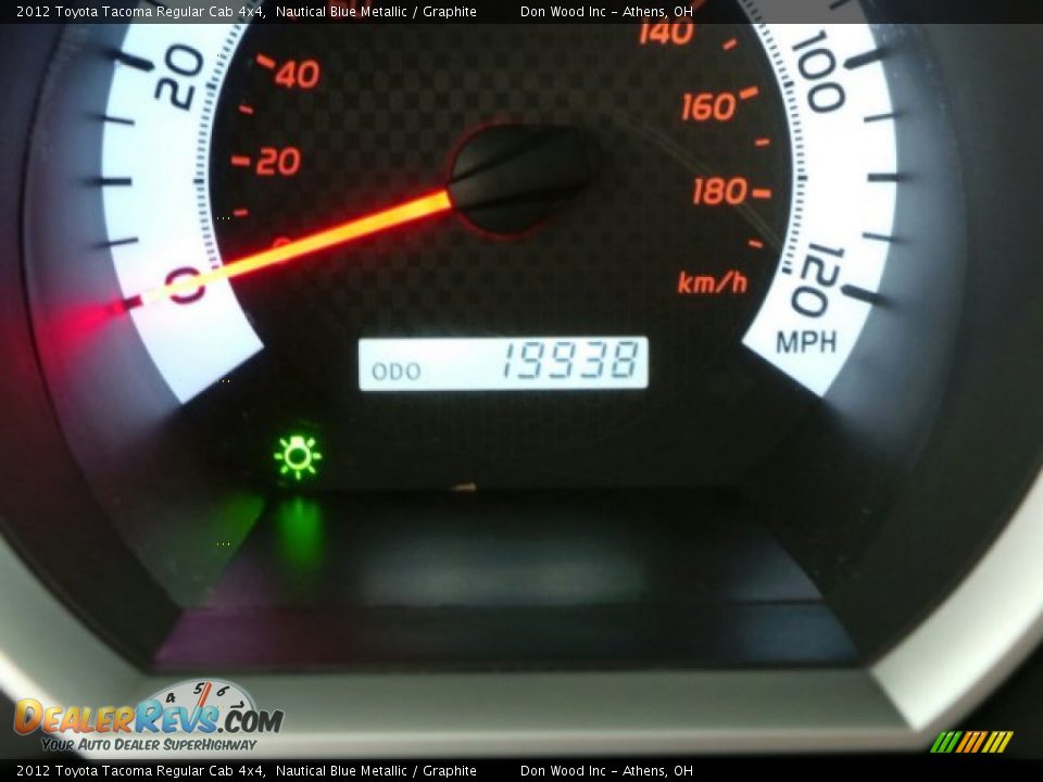 2012 Toyota Tacoma Regular Cab 4x4 Nautical Blue Metallic / Graphite Photo #14