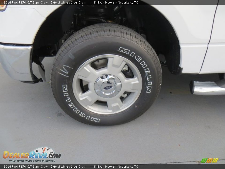 2014 Ford F150 XLT SuperCrew Oxford White / Steel Grey Photo #12