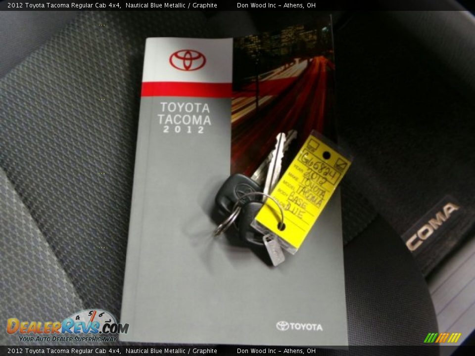 2012 Toyota Tacoma Regular Cab 4x4 Nautical Blue Metallic / Graphite Photo #22