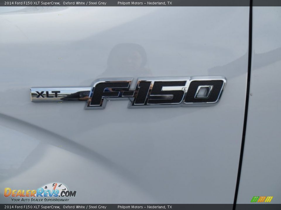 2014 Ford F150 XLT SuperCrew Oxford White / Steel Grey Photo #13