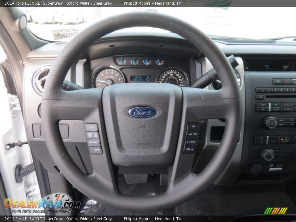 2014 Ford F150 XLT SuperCrew Steering Wheel Photo #35