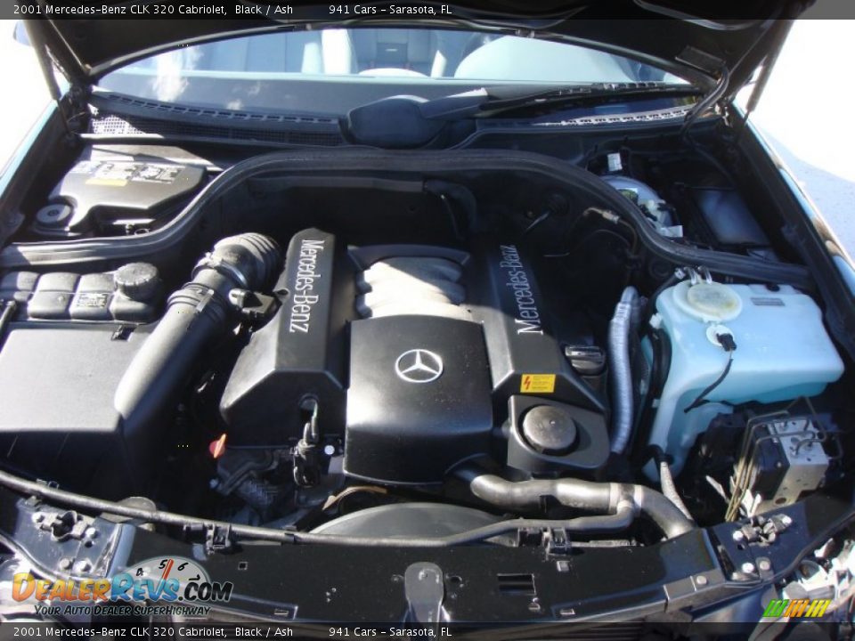 2001 Mercedes-Benz CLK 320 Cabriolet 3.2 Liter SOHC 18-Valve V6 Engine Photo #26