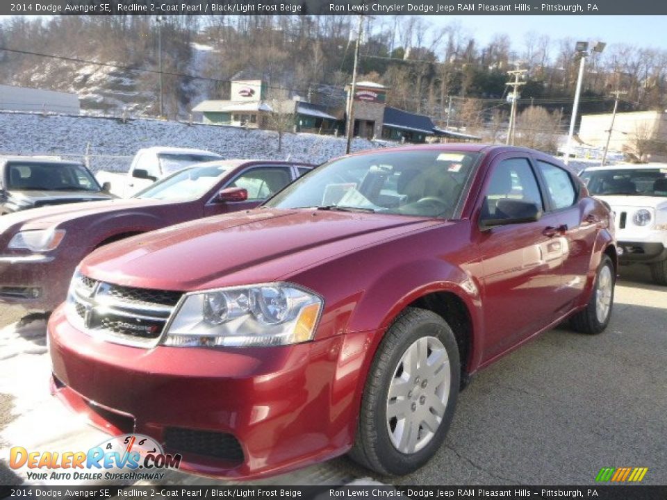 2014 Dodge Avenger SE Redline 2-Coat Pearl / Black/Light Frost Beige Photo #1