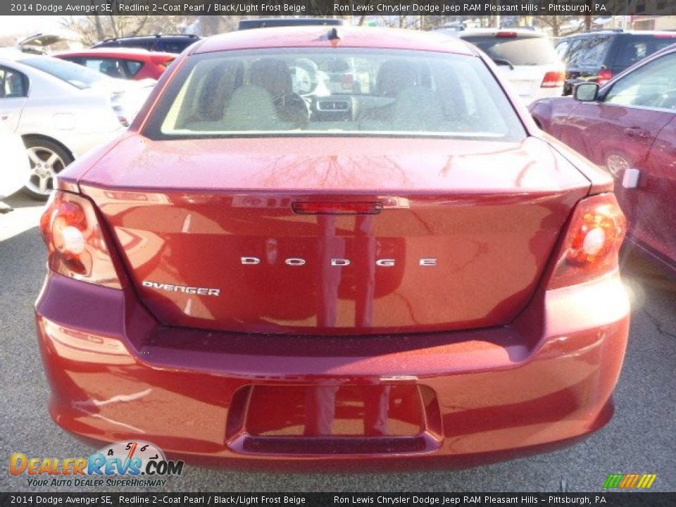 2014 Dodge Avenger SE Redline 2-Coat Pearl / Black/Light Frost Beige Photo #3